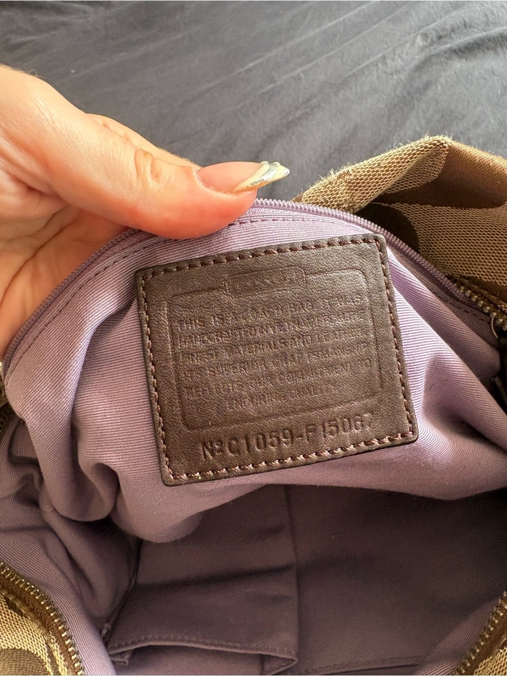 Coach Brown Signature Canvas Shoulder Bag - Picture 3 of 4